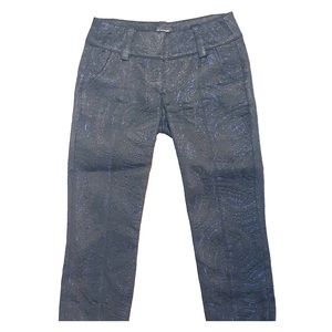Bebe Crop Brocade Pants